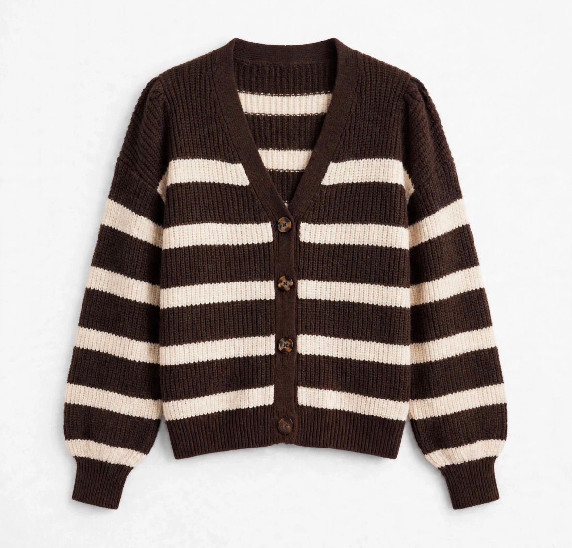 The Azure Classic Stripe Cardigan
