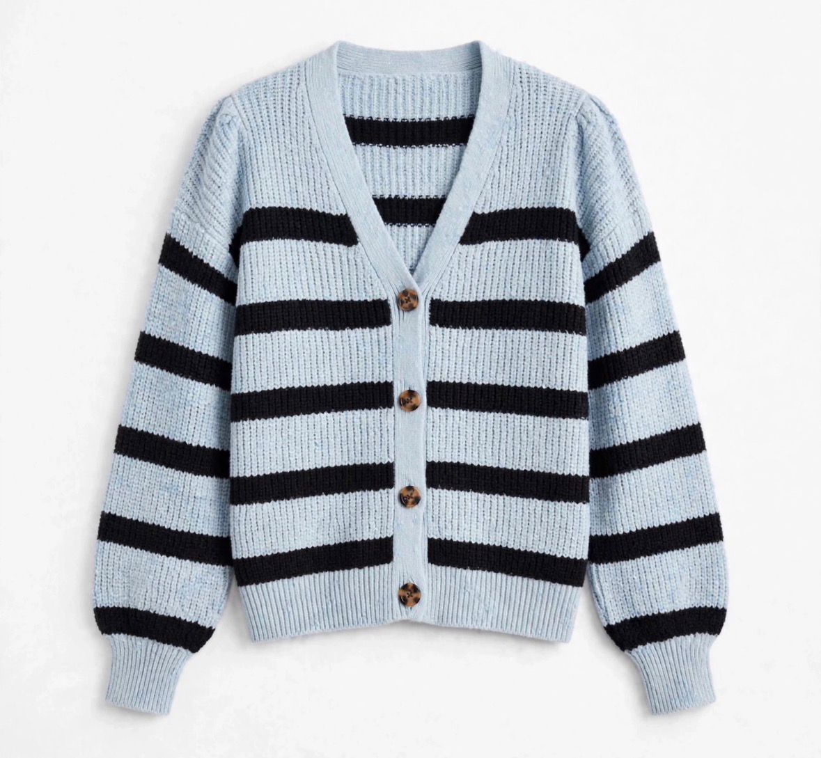 The Azure Classic Stripe Cardigan