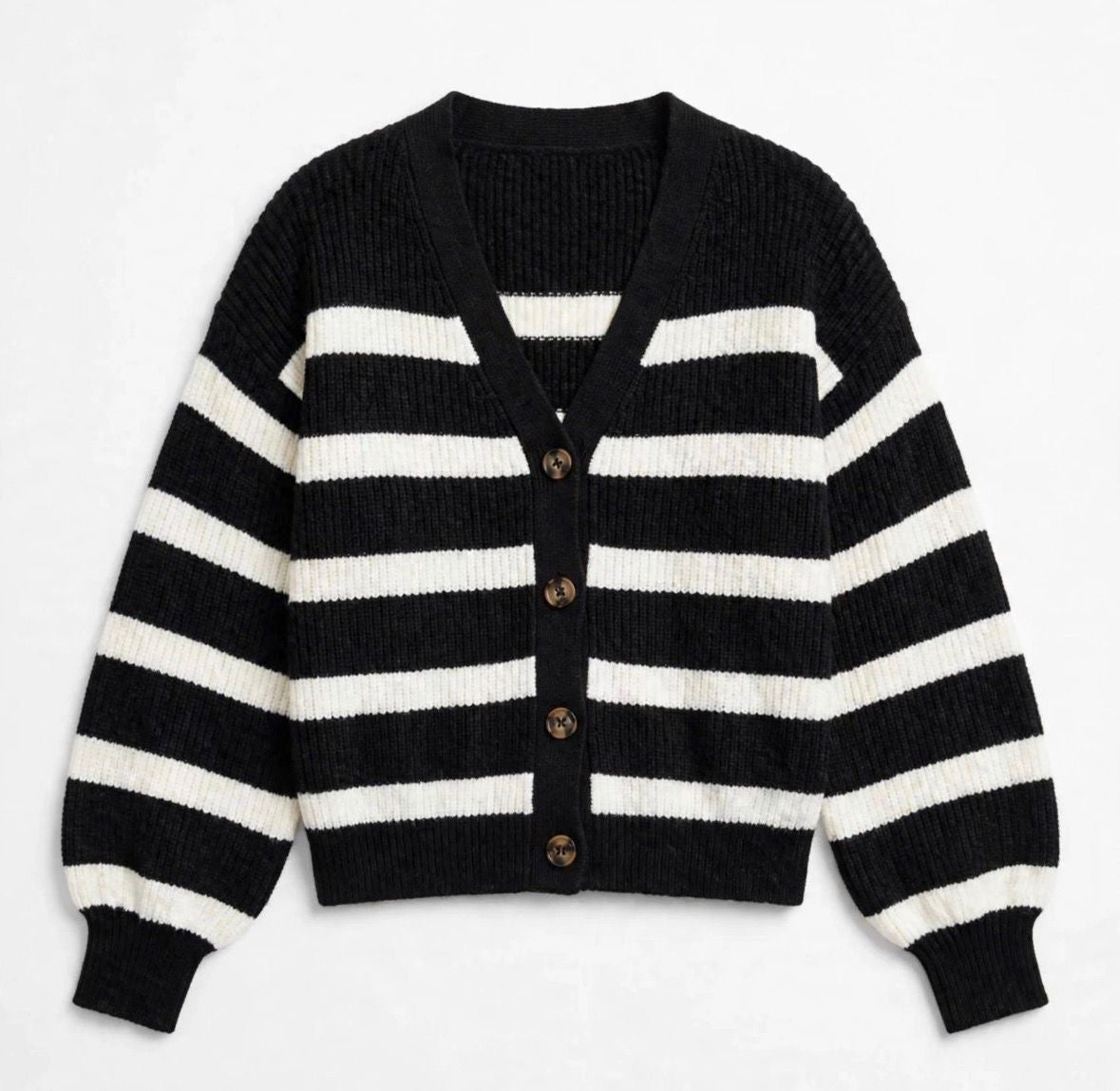 The Azure Classic Stripe Cardigan