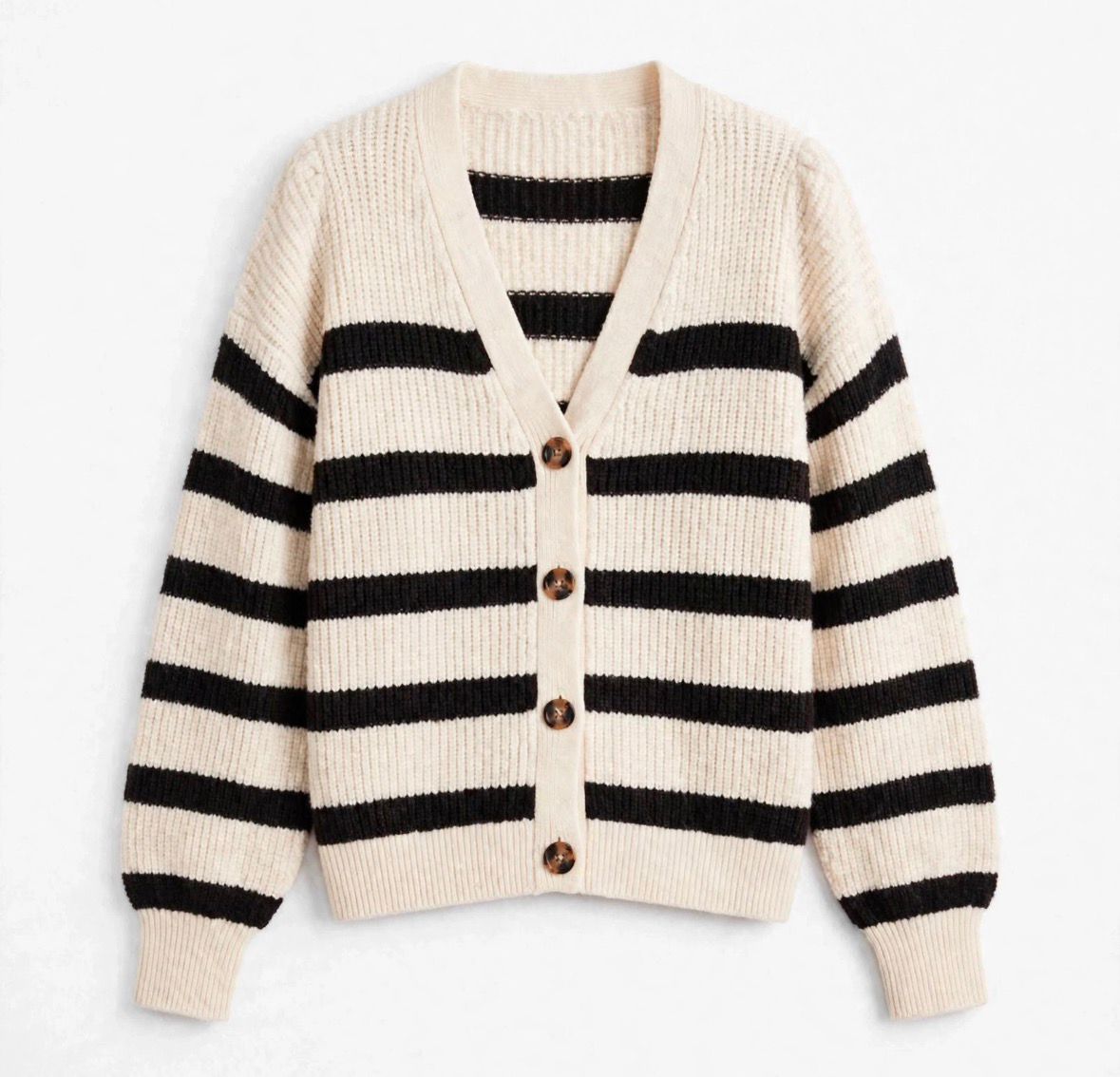 The Azure Classic Stripe Cardigan